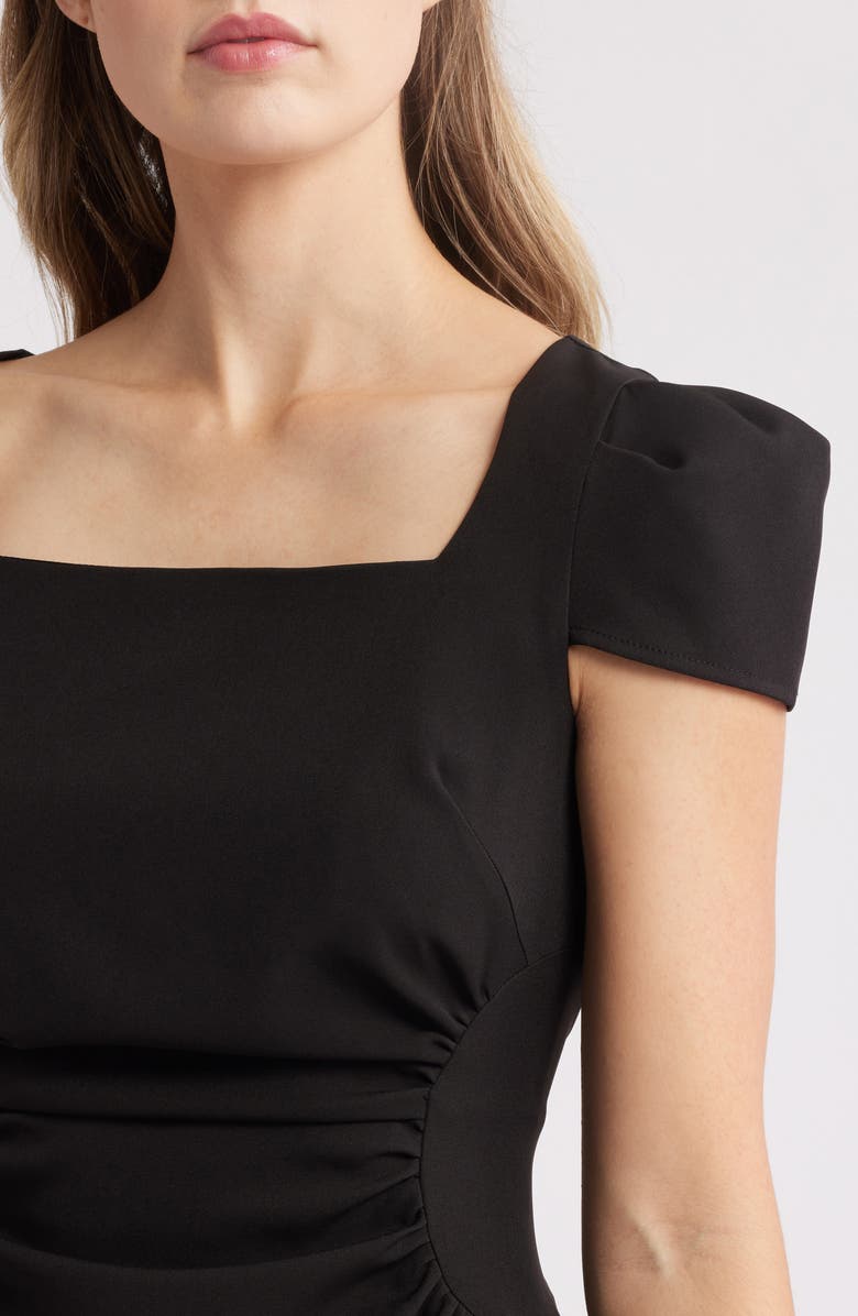 NIKKI LUND Tiffany Side Ruched Dress, Alternate, color, Black