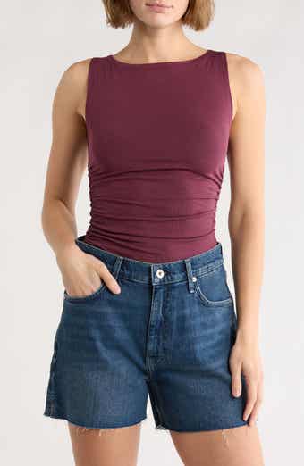 rag & bone Lucy Ruched Sleeveless Top