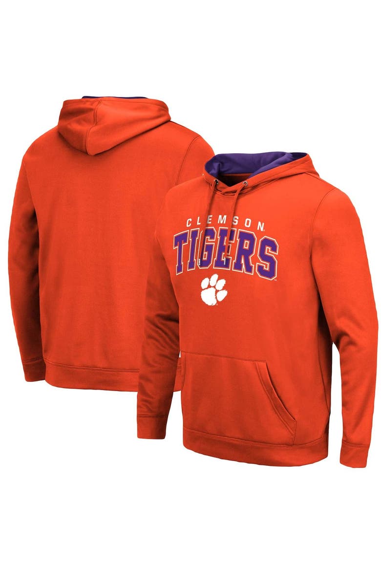 Men's Colosseum Orange Clemson Tigers Resistance Pullover Hoodie, Main, color, Orange