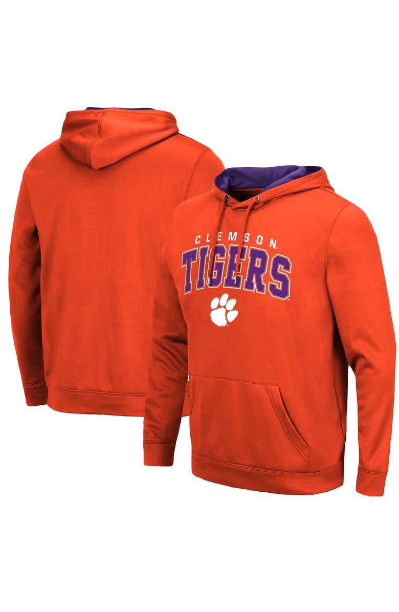 COLOSSEUM Men's Colosseum Orange Clemson Tigers Resistance Pullover Hoodie, Main, color, Orange