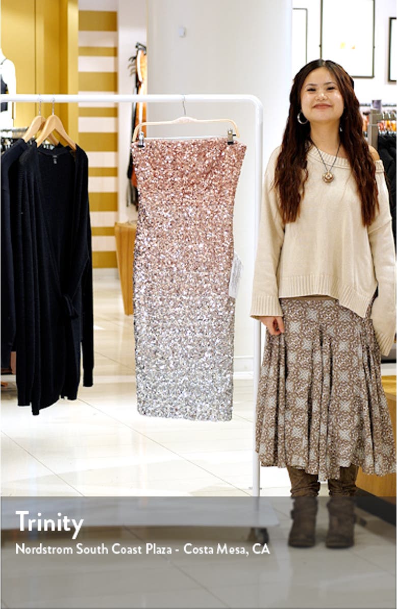 Viviana Sequin Strapless Cocktail Dress, sales video thumbnail