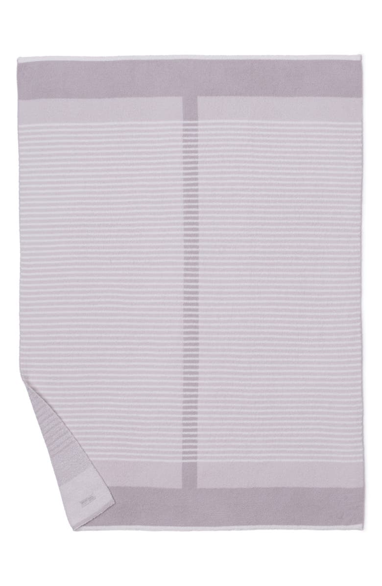 Barefoot Dreams<sup>®</sup> CozyChic<sup>®</sup> Center Stripe Throw Blanket, Alternate, color, Sandstone Multi