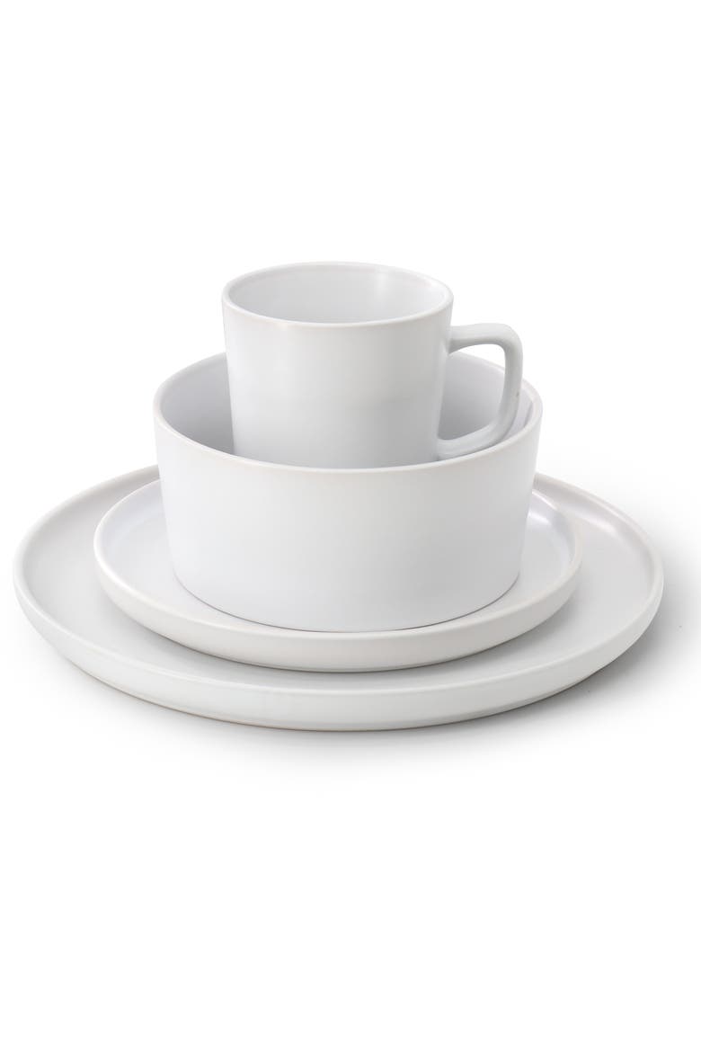 Luxmatte White 16 Piece Dinnerware Set, Alternate, color, White