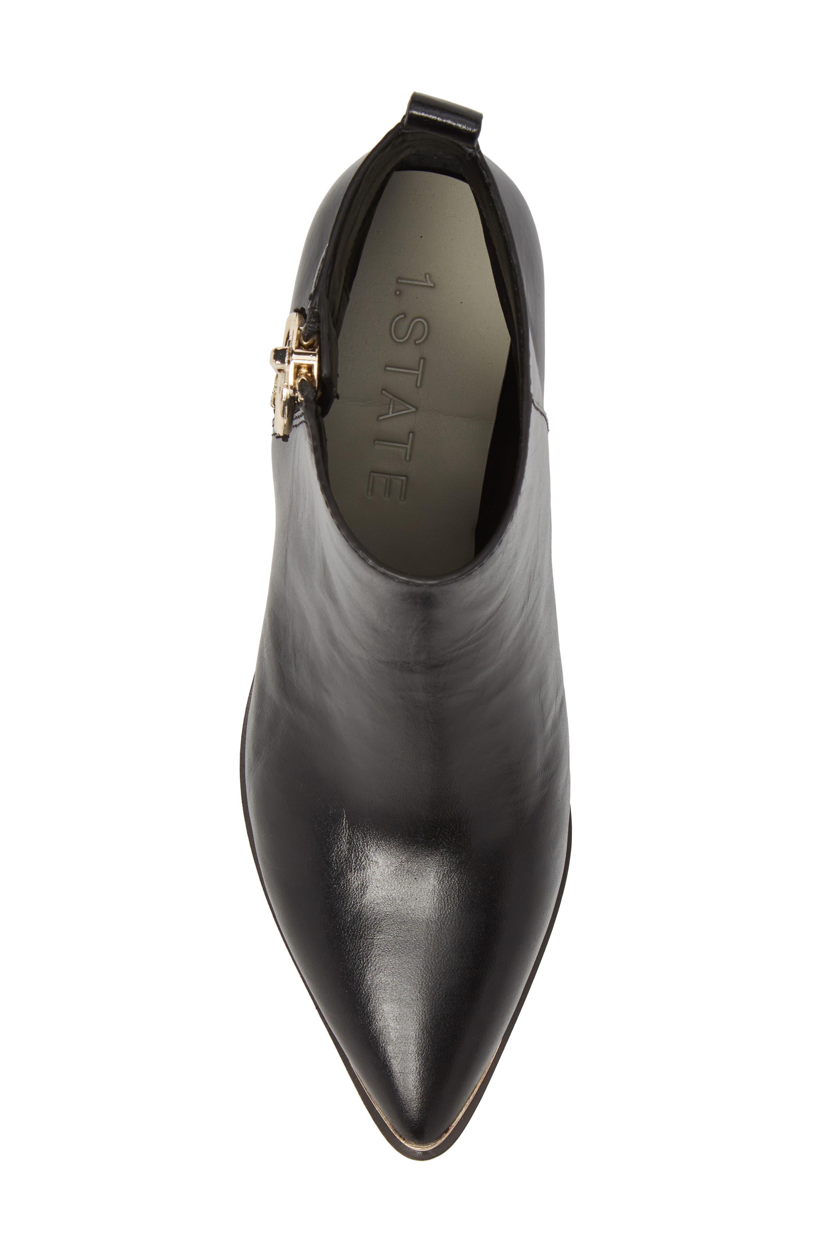 Nead Bootie, Alternate, color, BLACK LEATHER
