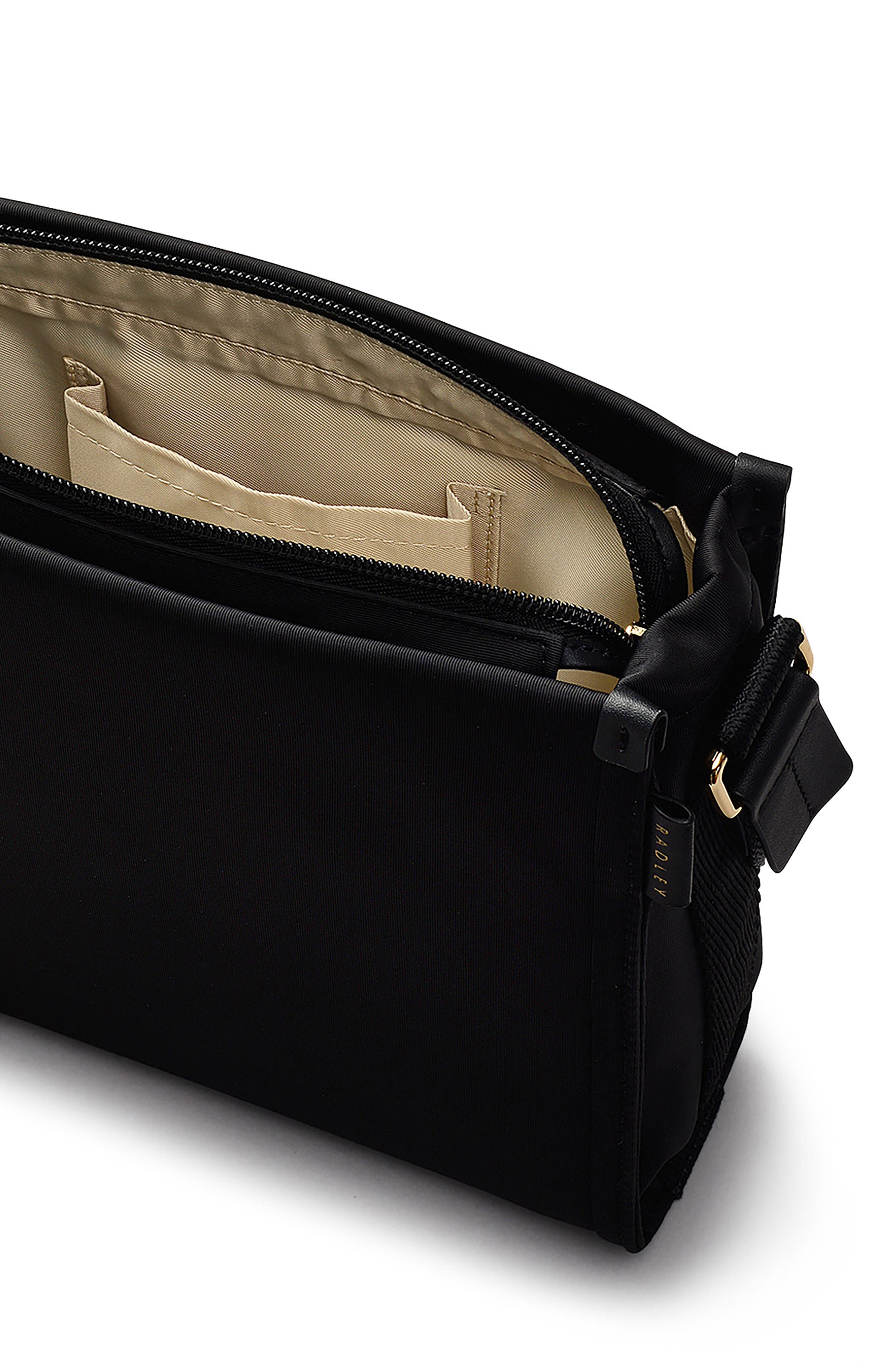 Radley Canford Gardens Medium Zip Crossbody Bag, Alternate, color, Black