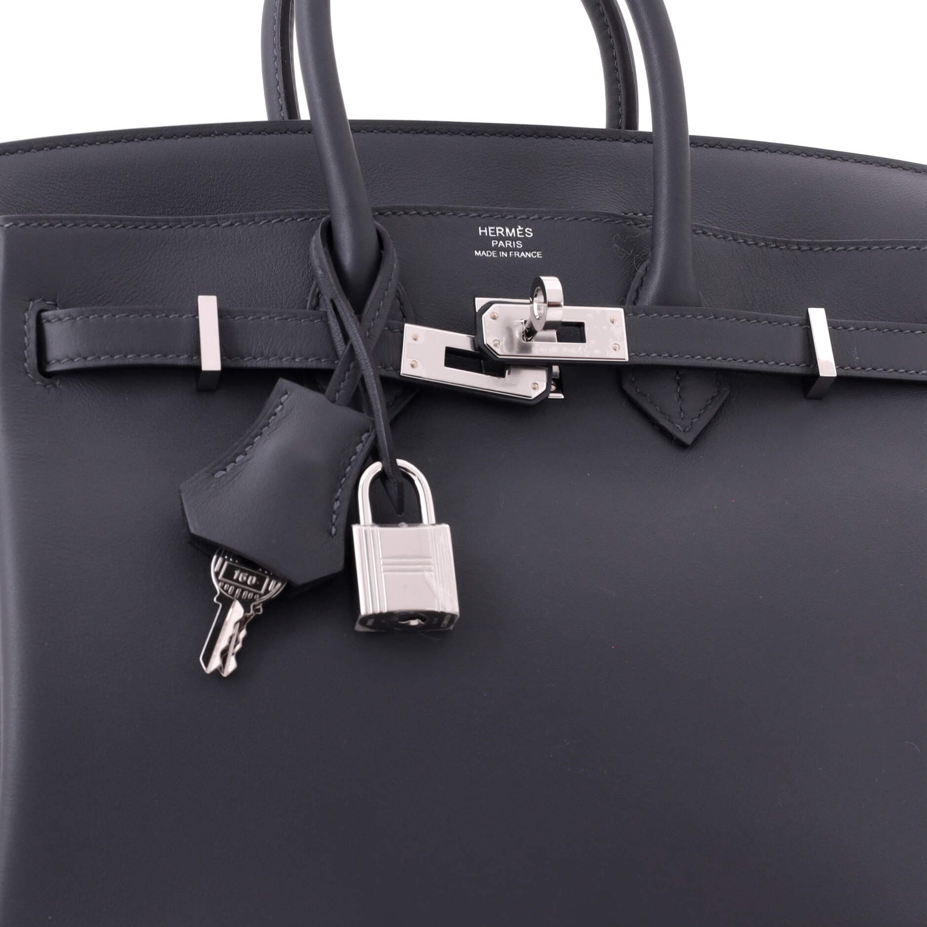 Birkin Handbag Grey Swift with Palladium Hardware 25, Alternate, color, Grey