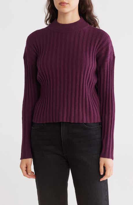 Madewell Mock Neck Crop Sweater