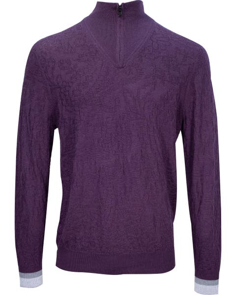 Quinn Quarter Zip Merino Wool Sweater