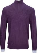 Lords of Harlech Quinn Quarter Zip Merino Wool Sweater