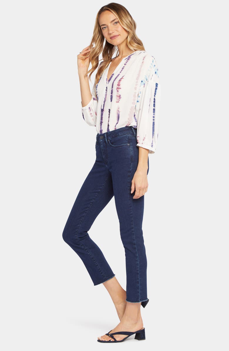 NYDJ Sheri Ankle Fray Hem Slim Jeans, Alternate, color, Mystique