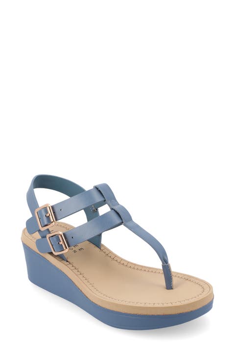 JOURNEE Bianca Wedge Sandal (Women)