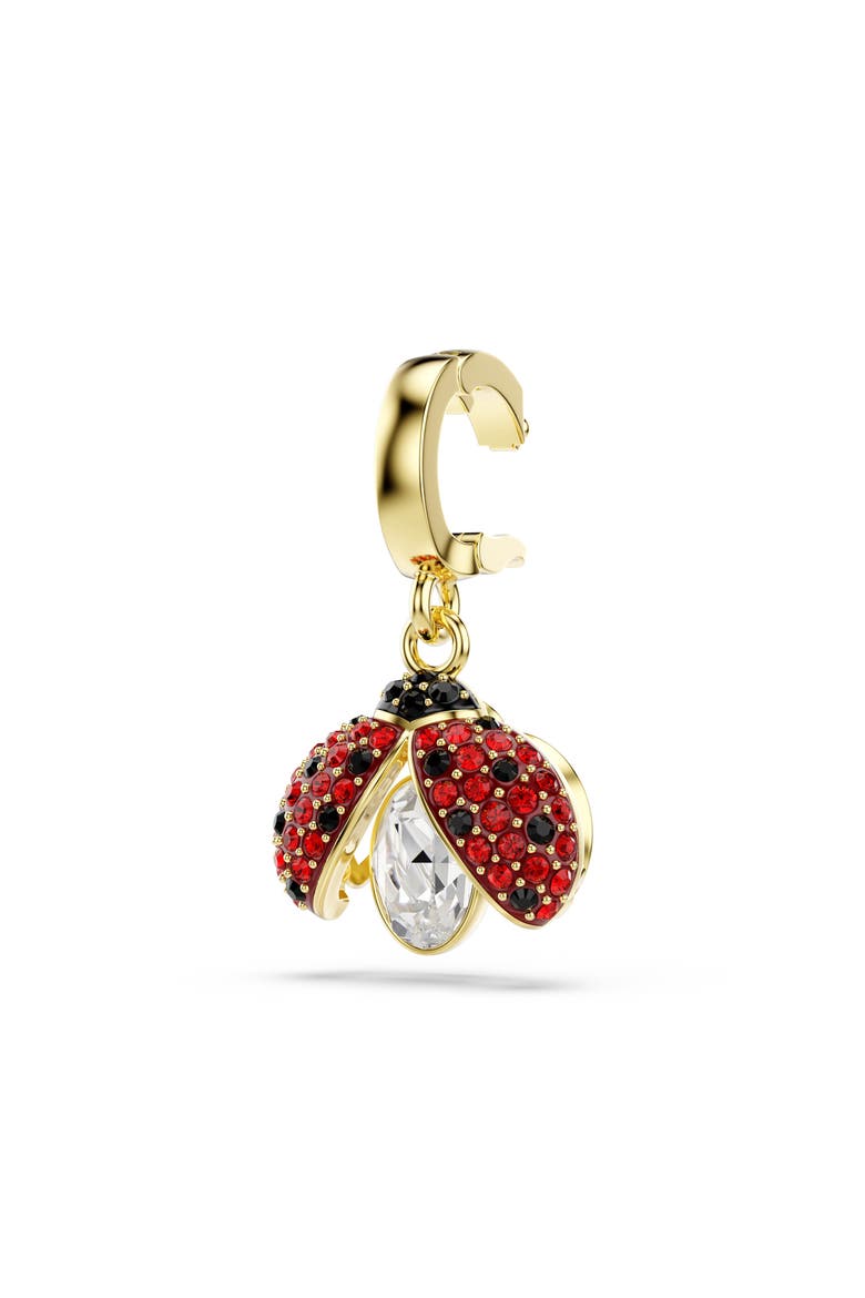 Idyllia Crystal Ladybug Charm, Alternate, color, RED/ GOLD