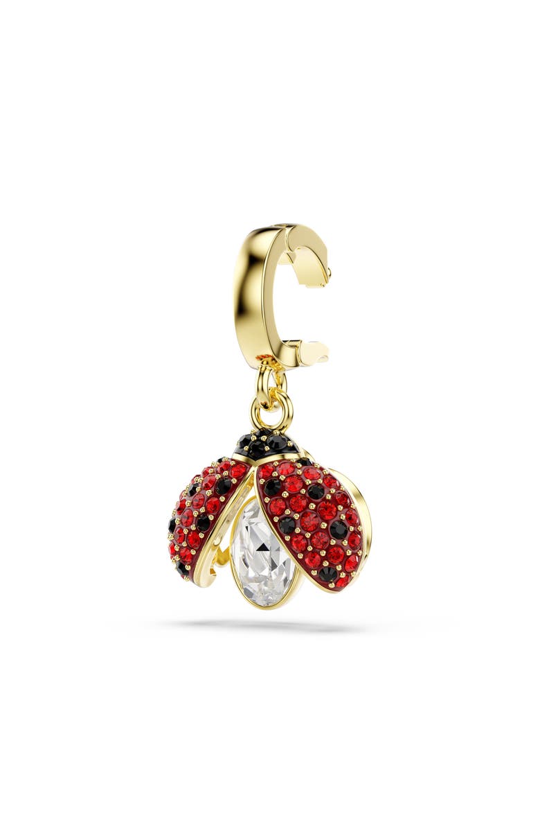 Swarovski Idyllia Crystal Ladybug Charm, Alternate, color, Red/ Gold