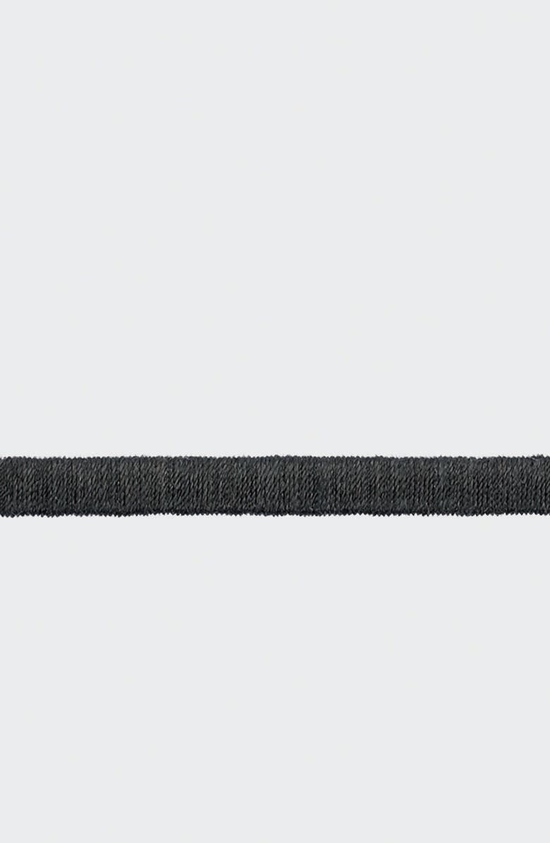 Matouk Bergamo Cotton Percale Duvet Cover, Alternate, color, Black