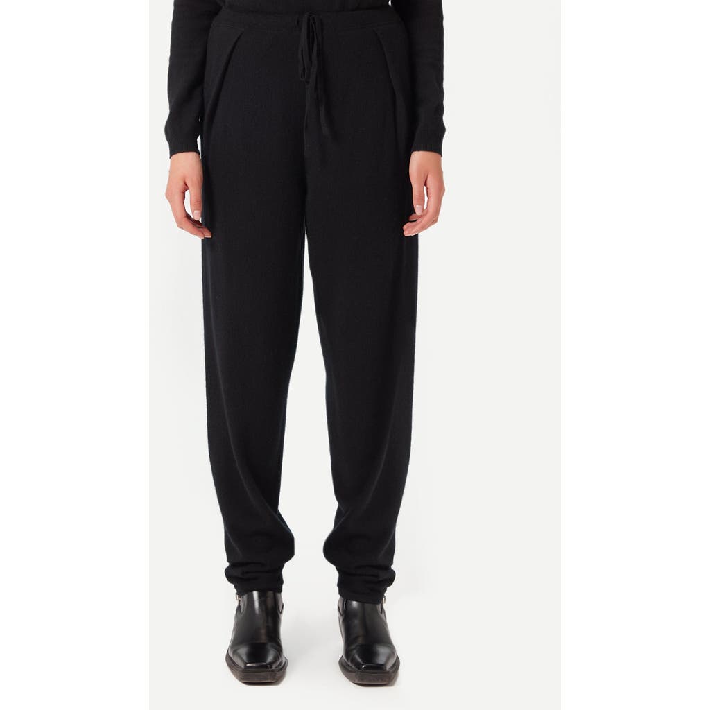 Gobi Mongolian Cashmere Tapered Jogger In Black