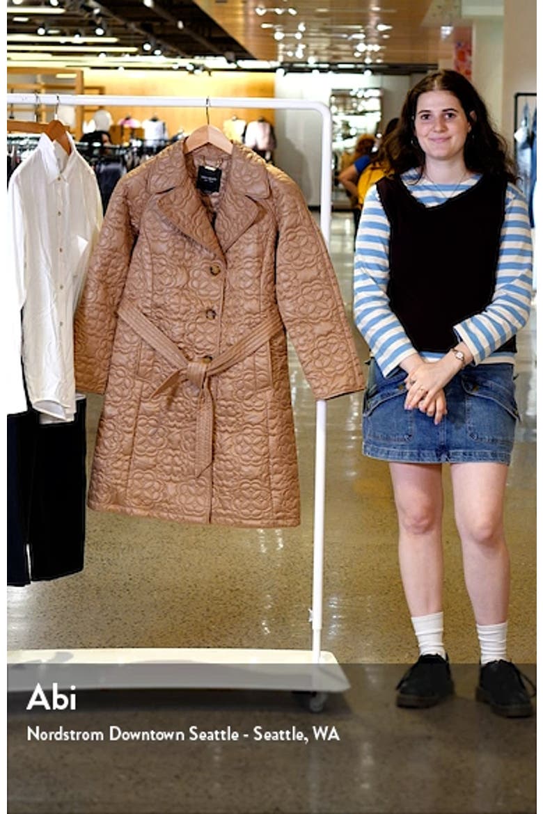 belted quilted coat video