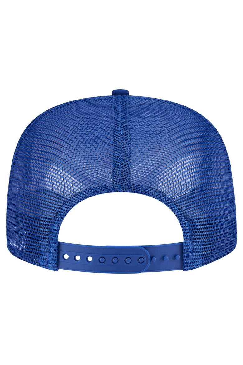 Men's New Era Royal Toronto Blue Jays Seeing Diamonds A-Frame Trucker 9FIFTY Snapback Hat, Alternate, color, Royal