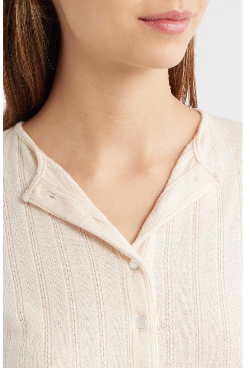 Jackie Cashmere Blend Cardigan, Alternate, color, TAN IVORY