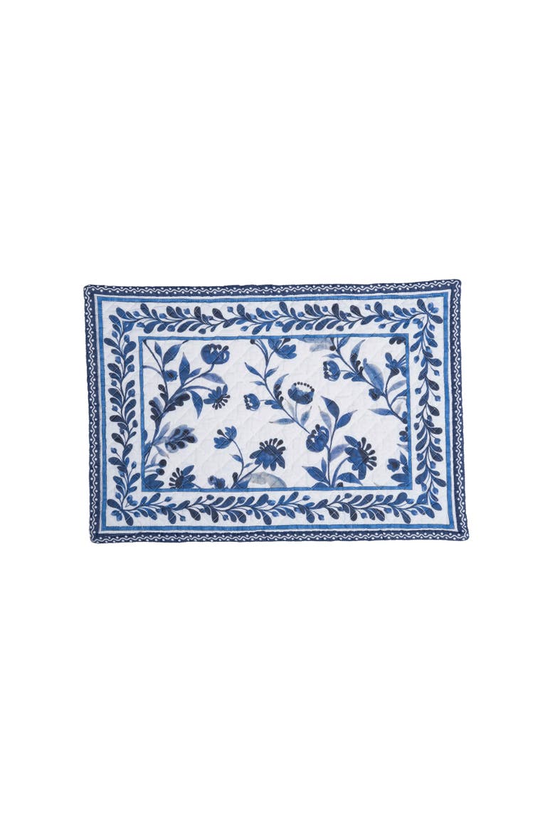 Maryfrances Set of 6 Placemats  13" x 19", Alternate, color, Blue