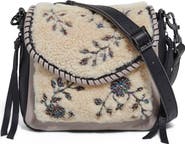 Aimee Kestenberg All for Love Embellished Genuine Shearling Crossbody Bag