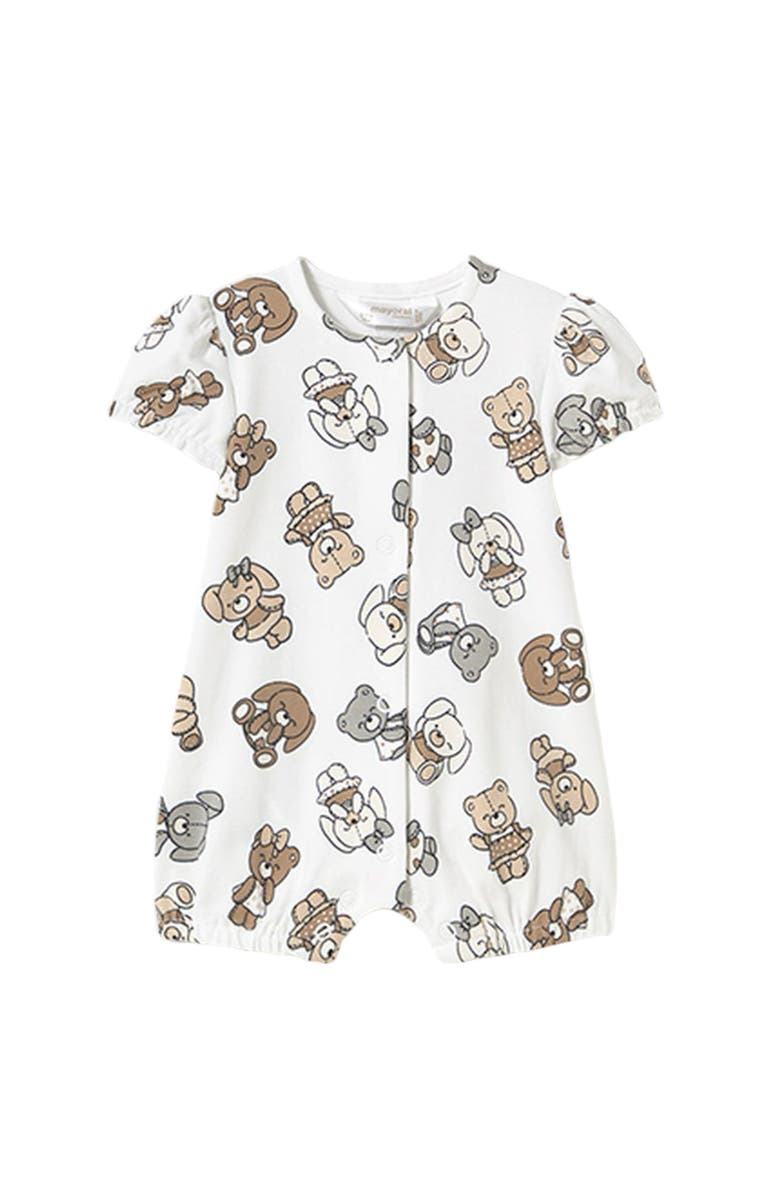 Mayoral Teddy Bear Pyjamas, Main, color, Beige