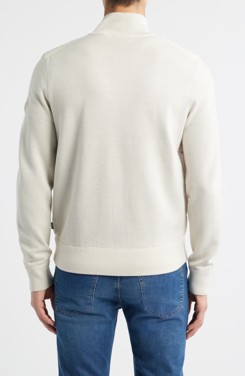 BOSS H-Hernesto Mixed Media Jacket, Alternate, color, Open White