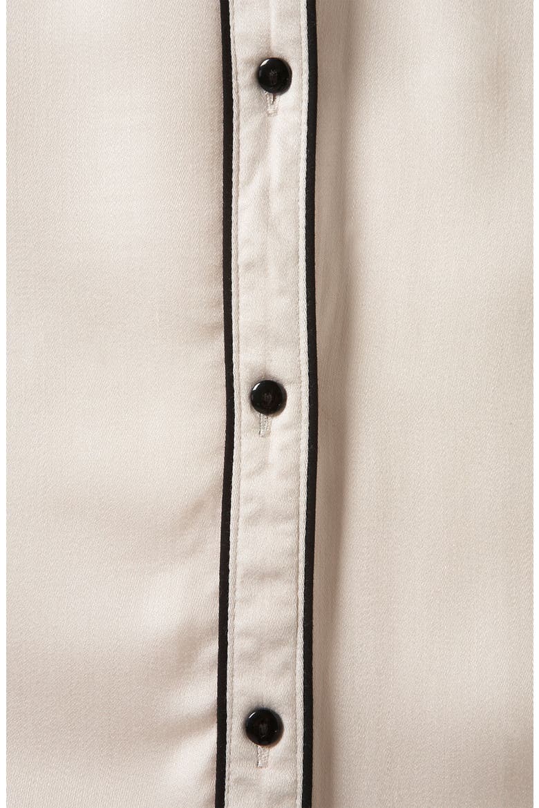 'Emily' Piped Shirt, Alternate, color, OYSTER