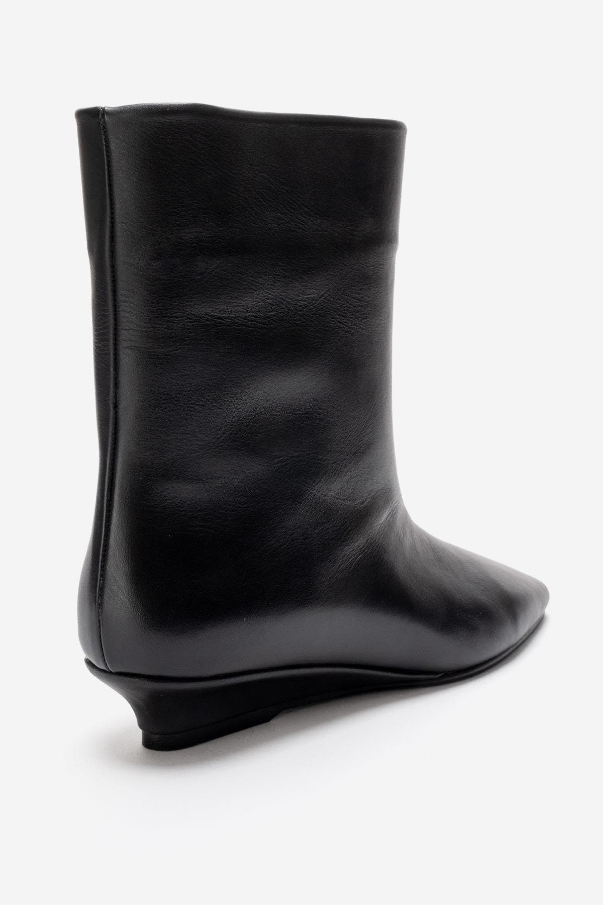 Forever & Always Shoes Nacho Leather Ankle Boot, Alternate, color, Black