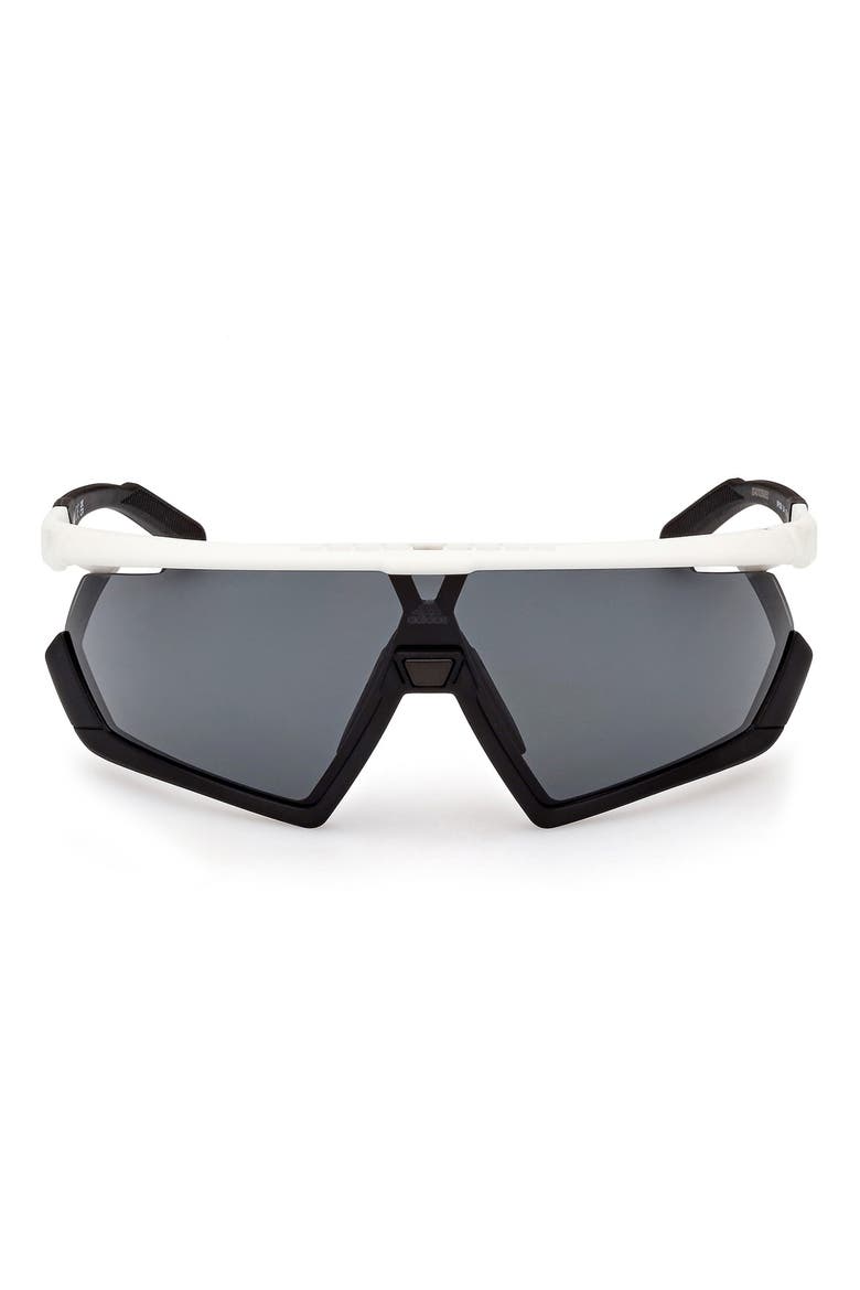 Shield Sunglasses, Main, color, WHITE/ OTHER / SMOKE