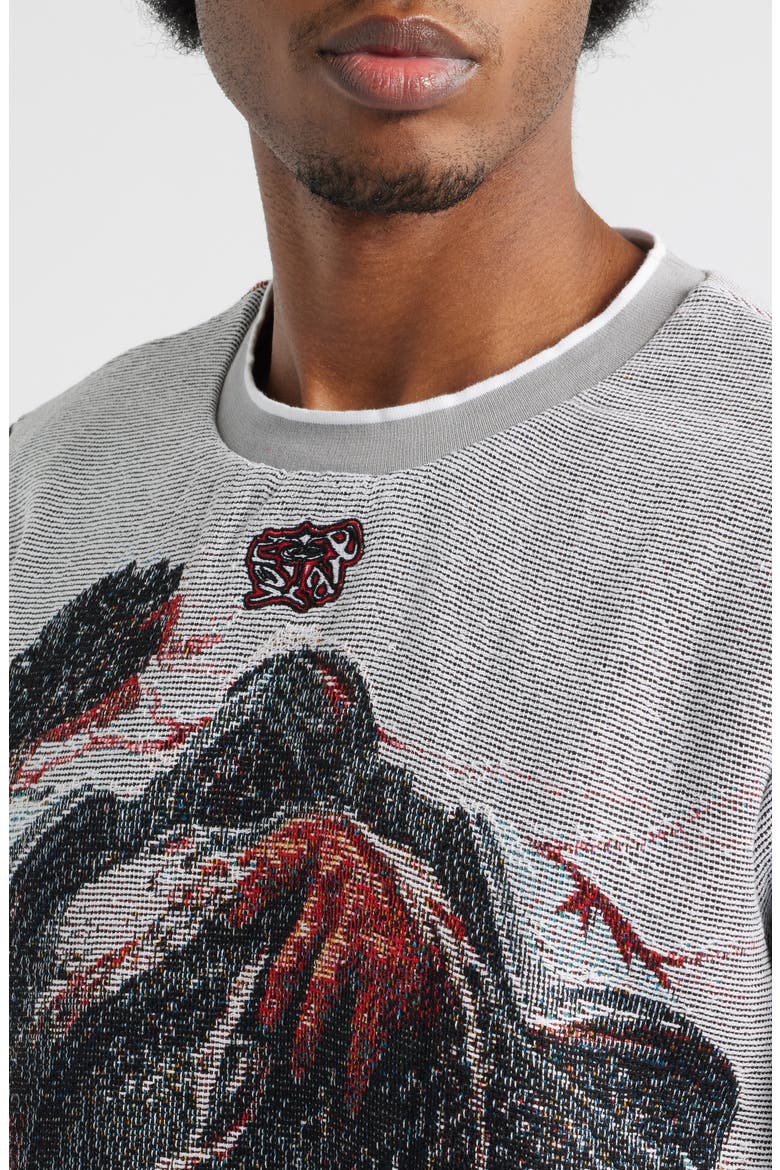 Dead Soldier Sweatshirt, Alternate, color, GRAY
