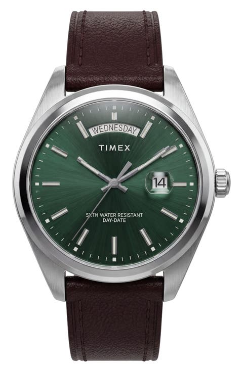 Legacy Leather Strap Watch, 41mm