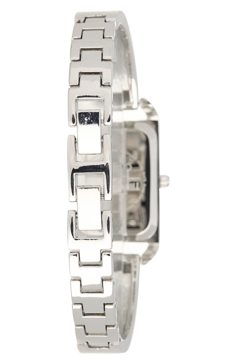 True Religion TR Logo Cuff Bracelet Watch, 22mm, Alternate, color, Silver