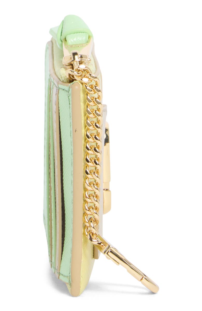 Marc Jacobs The Utility Snapshot Top Zip Card Case, Alternate, color, Peppermint Multi