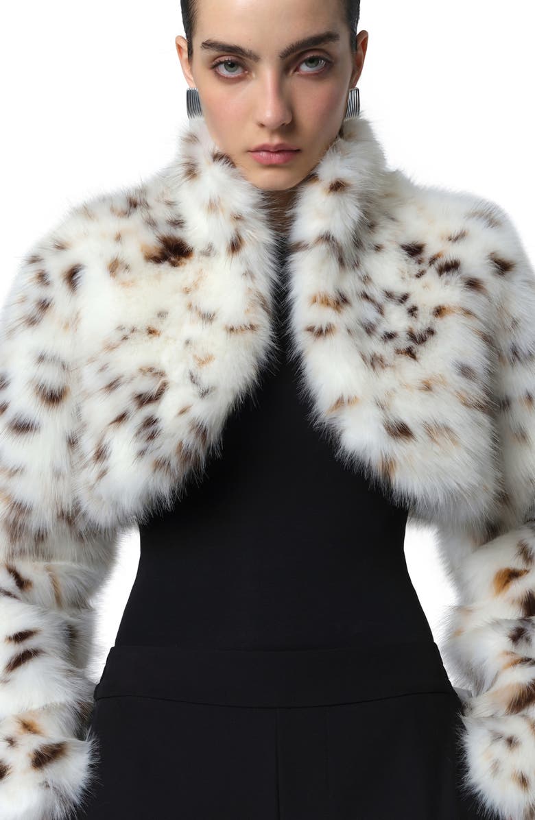 Apparis Odette Faux Fur Bolero, Alternate, color, 