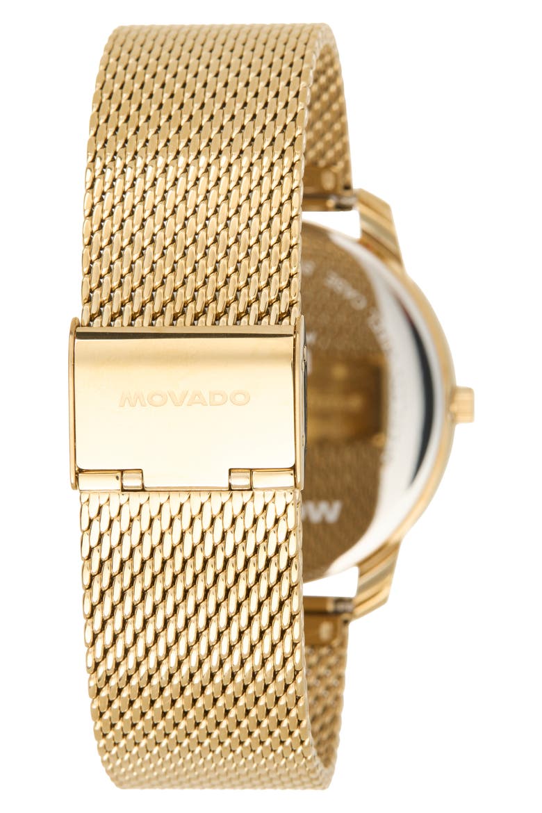 Classic Mesh Strap Watch, 40mm, Alternate, color, GOLD