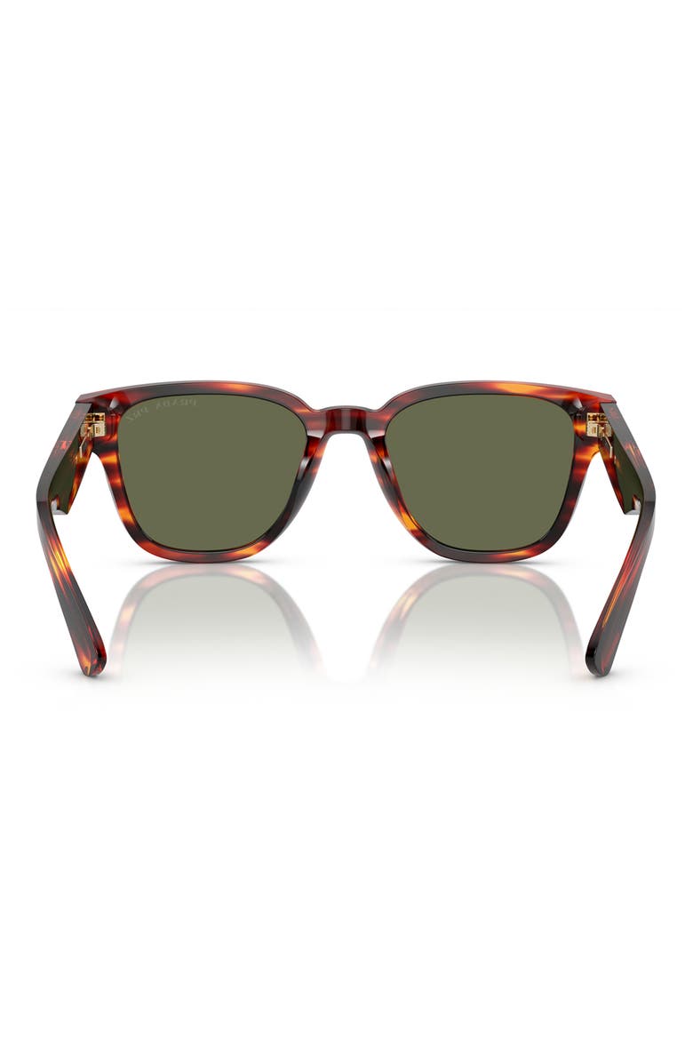 54mm Polarized Pillow Sunglasses, Alternate, color, HAVANA RED