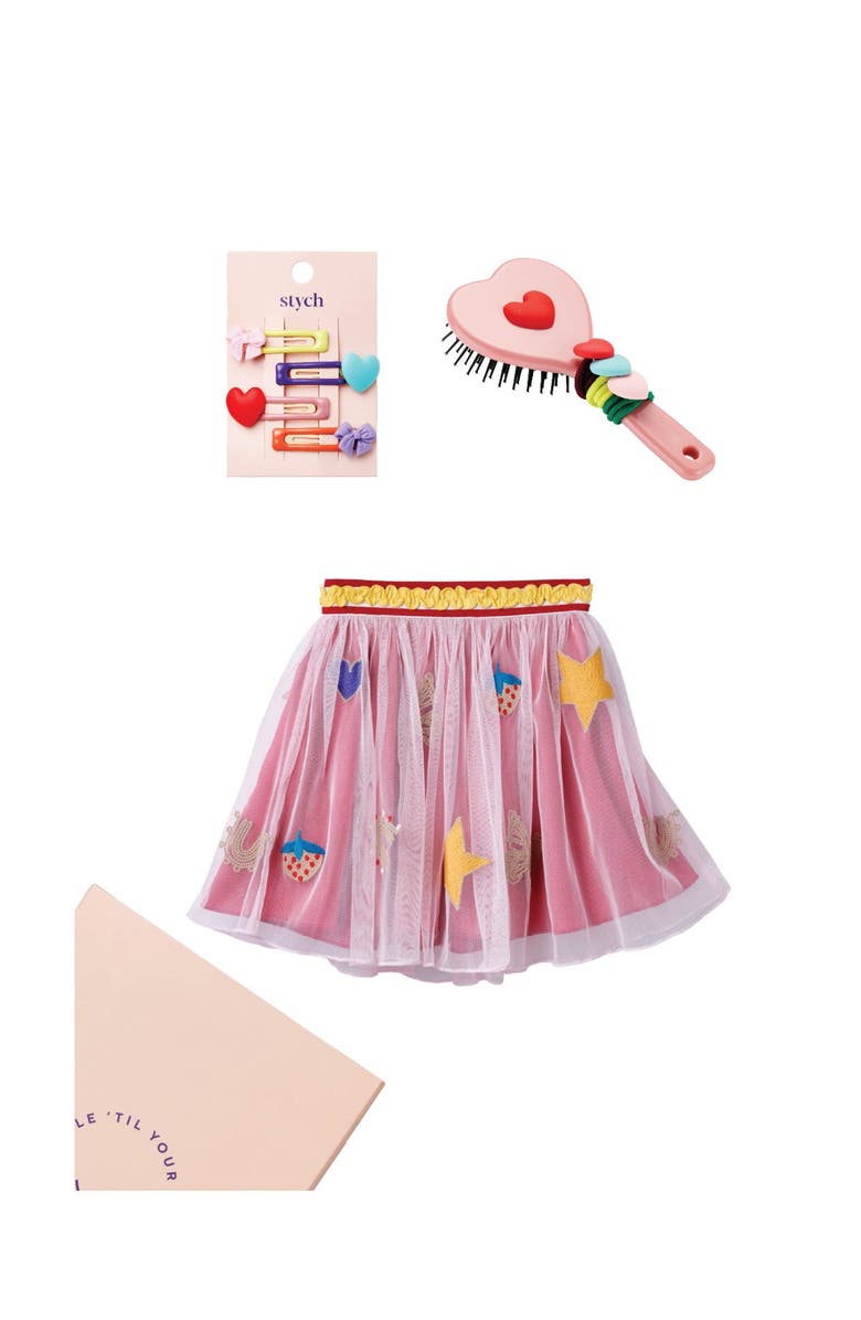 Stych Skirt and Accessories Gift Box, Main, color, Pink