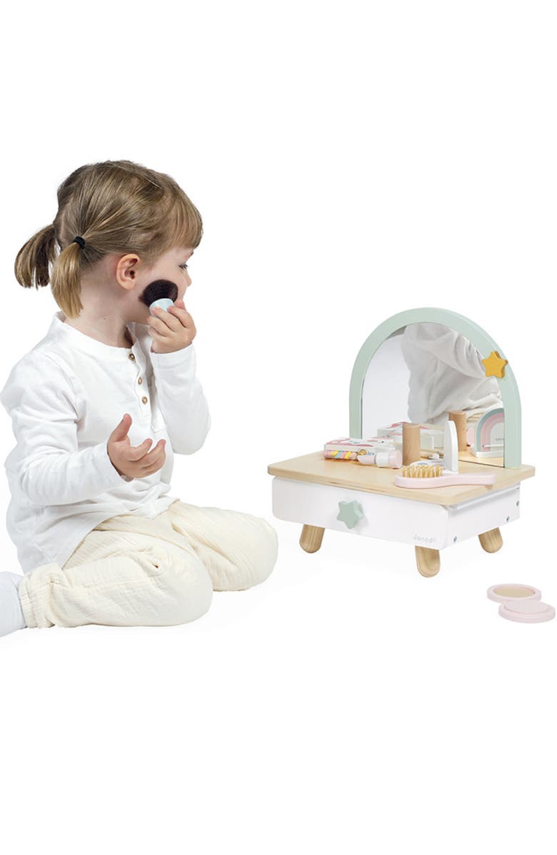 Janod Unicorn Mini Dressing Table Toy, Alternate, color, White