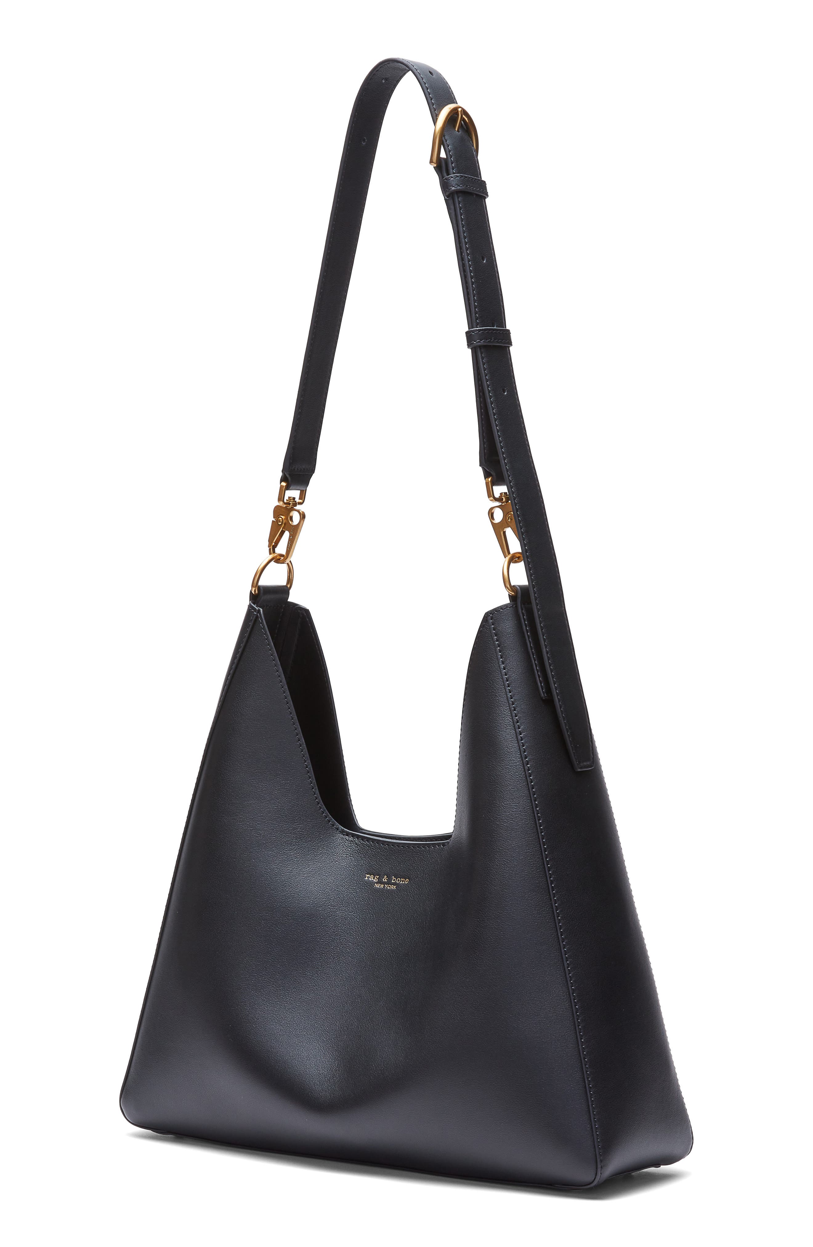 rag & bone Parker Leather Hobo Bag, Alternate, color, 