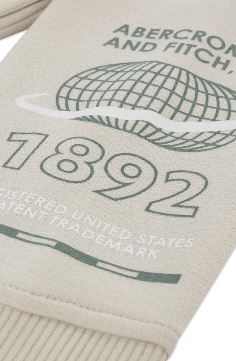 abercrombie kids Kids' NYC Buildings Graphic Hoodie, Alternate, color, Pumice Stone