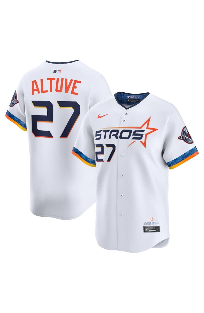 Nike Men's Nike Jose Altuve White Houston Astros 2025 City Connect Limited Player Jersey, Main, color, White