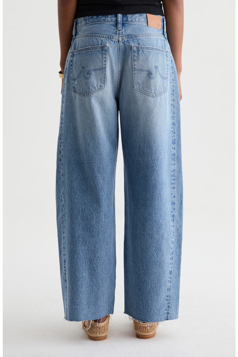 Hattie Raw Hem High Waist Crop Barrel Leg Jeans, Alternate, color, 17 YEARS TOWNSEND