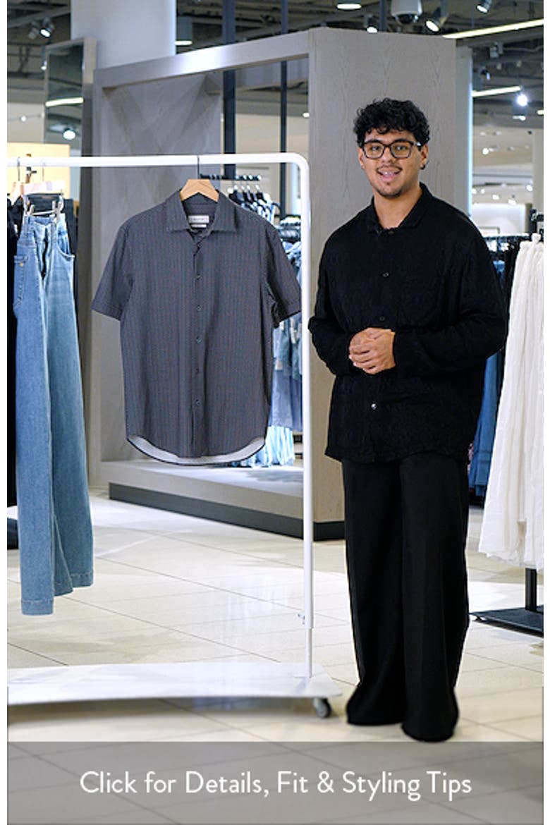 Miles OoohCotton Geometric Short Sleeve Button-Up Shirt video