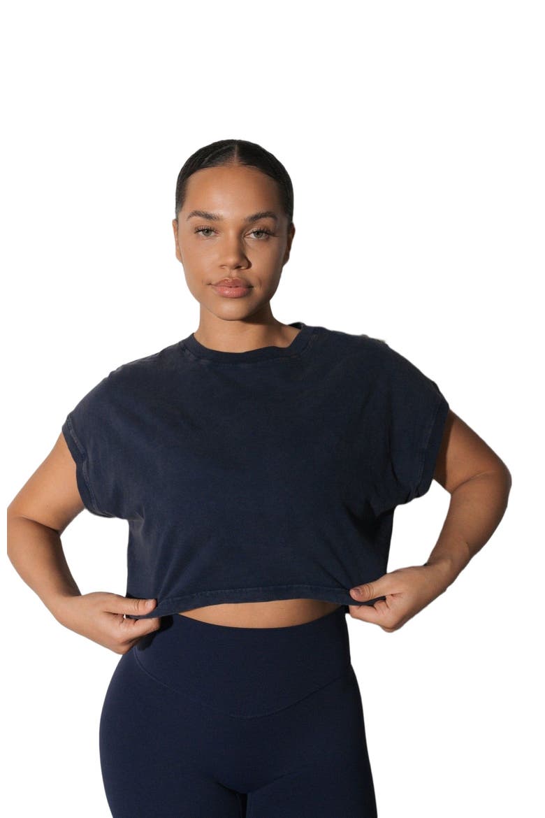 Retro Boxy Tee, Alternate, color, Oxford Washed