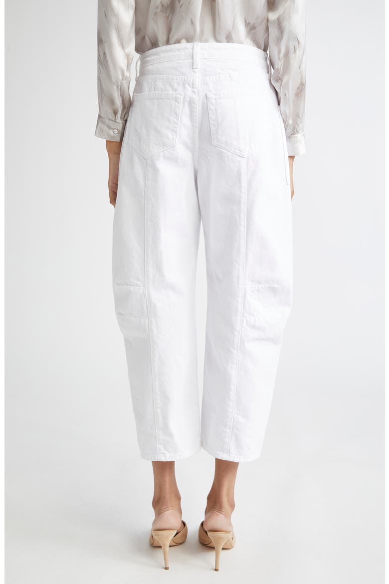 Cody High Waist Barrel Leg Rodeo Jeans, Alternate, color, BLANC