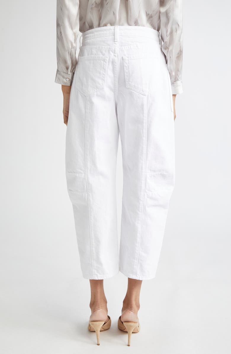 L'AGENCE Cody High Waist Barrel Leg Rodeo Jeans, Alternate, color, Blanc
