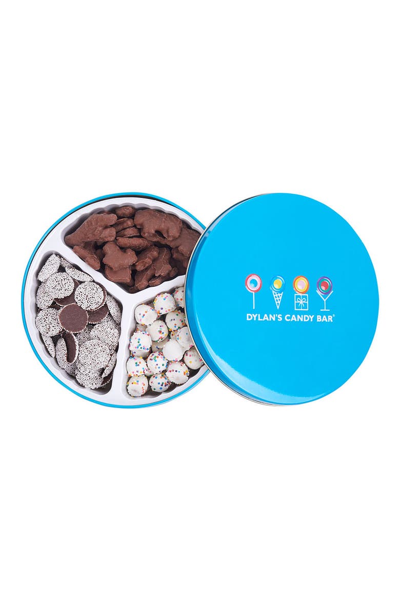 Signature Chocolate Trio Tin, Main, color, BLUE