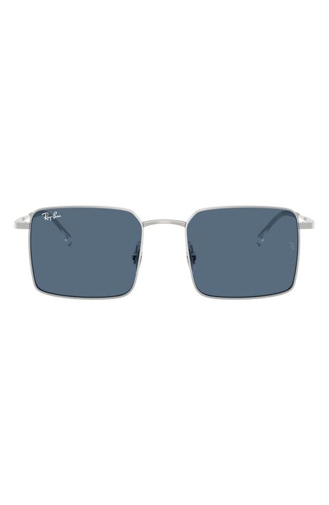 Idan Bio-Based 50mm Square Sunglasses