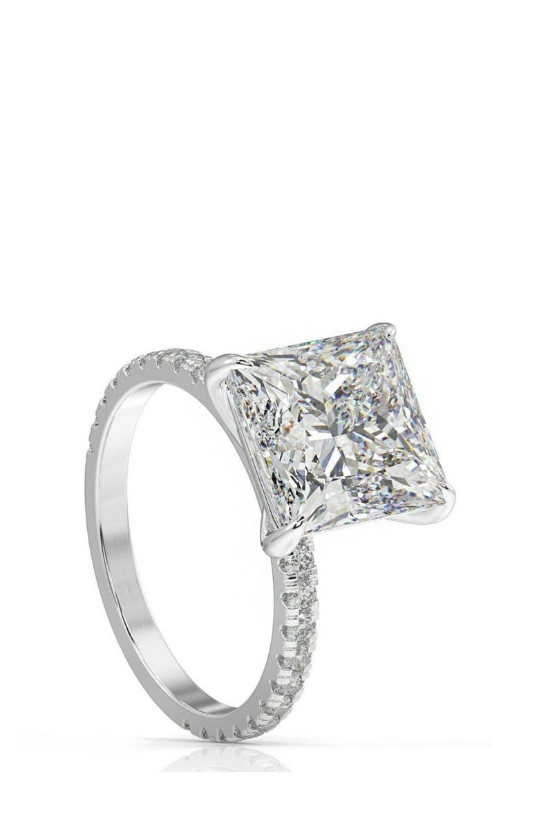 Bliss Diamond 4 1/2 Ct Princess Cut Diamond Engagement Ring Lab Grown in or Gold, Alternate, color, 