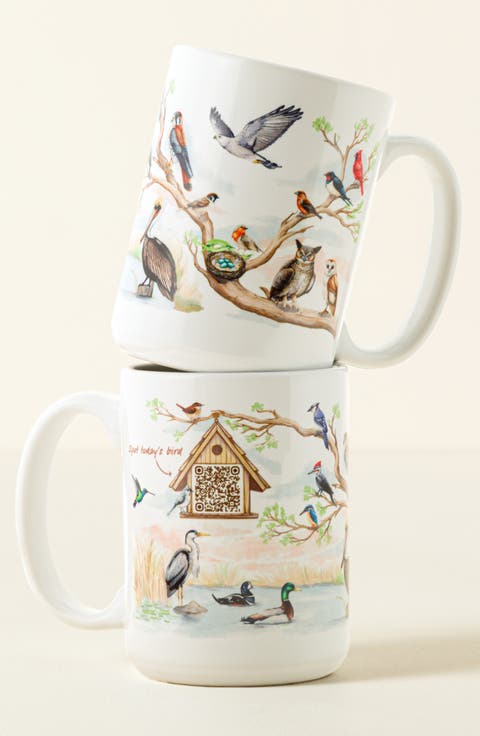 Birdwatcher Interactive QR Mug